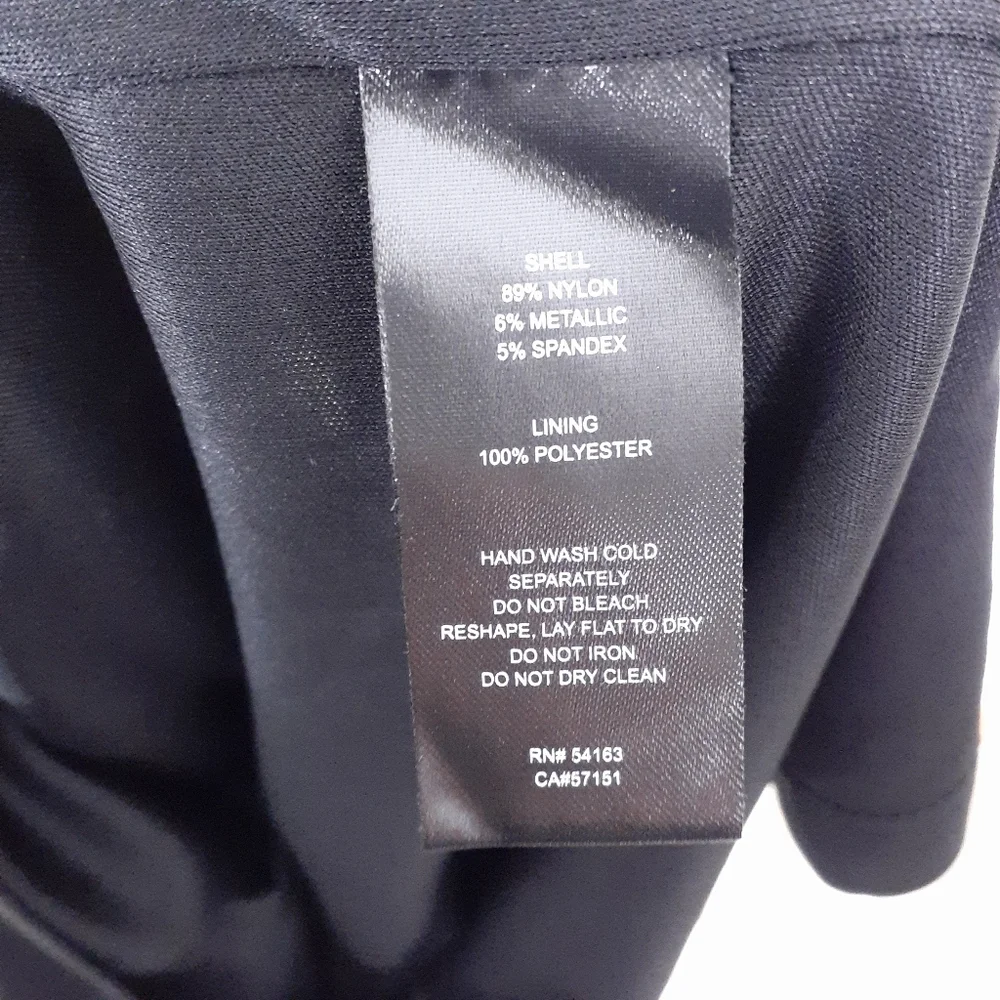 Jessica Howard Sheath Dress Sz 8 Herringbone Black Silver 946 - Picture 8 of 8